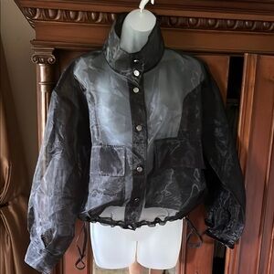 Nicole Miller Sheer Black Women's Jacket